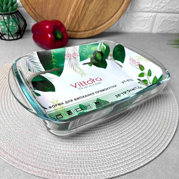 Форма для випікання прямокутна 1,6 л VT-6116 Vittora