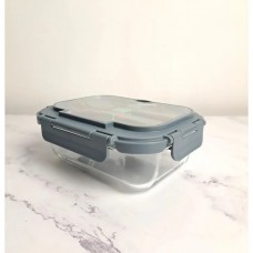 Контейнер прямокутний 630 мл зі столовими приборами